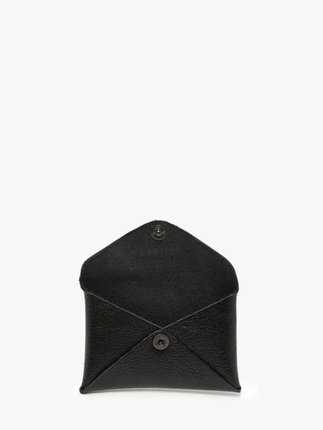 Card Holder Etincelle IrisÃ©e Leather Etrier Black etincelle irisee EETI5003 other view 1