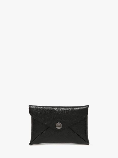 Card Holder Etincelle IrisÃ©e Leather Etrier Black etincelle irisee EETI5003