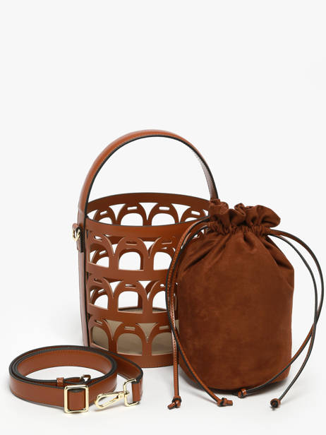 Bucket Bag Epona Leather Etrier Brown epona EEPO136M other view 3