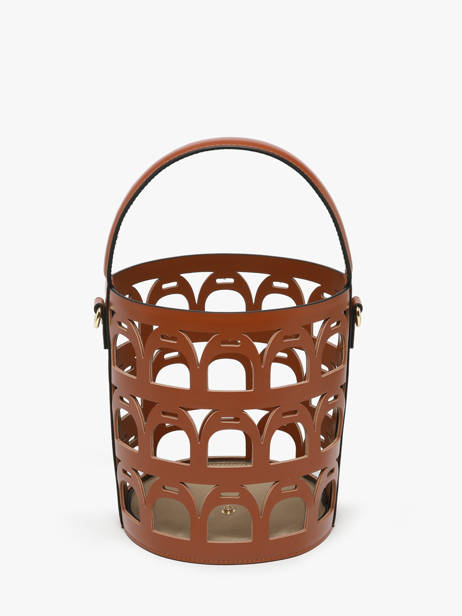 Bucket Bag Epona Leather Etrier Brown epona EEPO136M other view 7