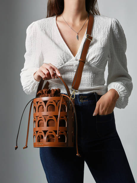 Bucket Bag Epona Leather Etrier Brown epona EEPO136M other view 2