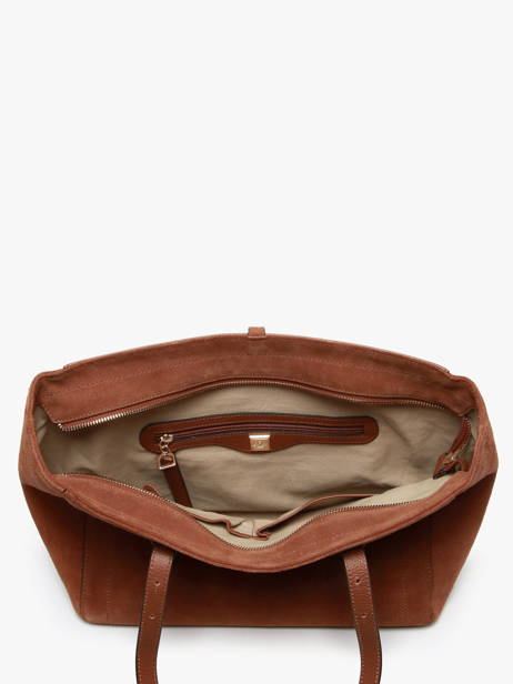 Shoulder Bag Altesse Suede Leather Etrier Brown altesse suede EASU088M other view 3